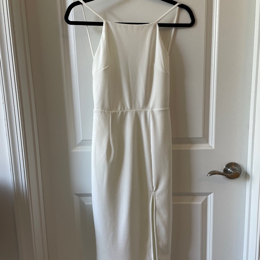 Lulus White Backless Bodycon Dress